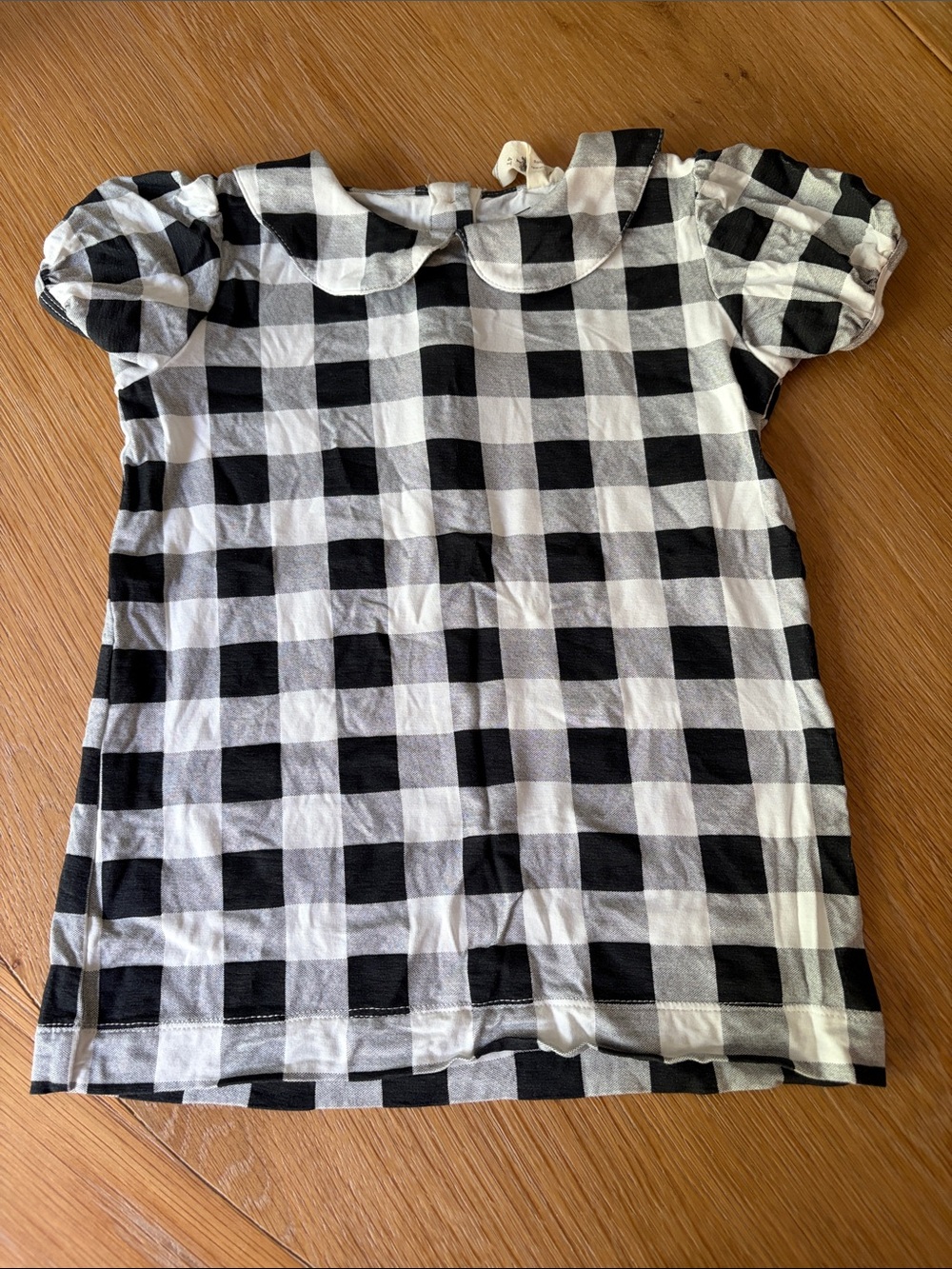 Kate Quinn Peter Pan collar plaid shirt